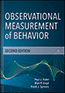 Observational Measurement of Behavior, Second EditionS