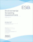 Environmental Screening Questionnaire (ESQ™), Research EditionS